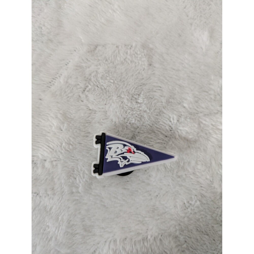 New Unbranded Baltimore Ravens Pennant Shoe Charm
